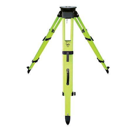 Sitepro Salamander Robotic Dual Clamp Fiberglass Tripod W/ Large Head, Flo-Lime 01-RHIVIZ20-B